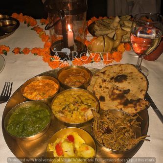 Rajasthani Food Thali in jaisalmer desert camp_compressed